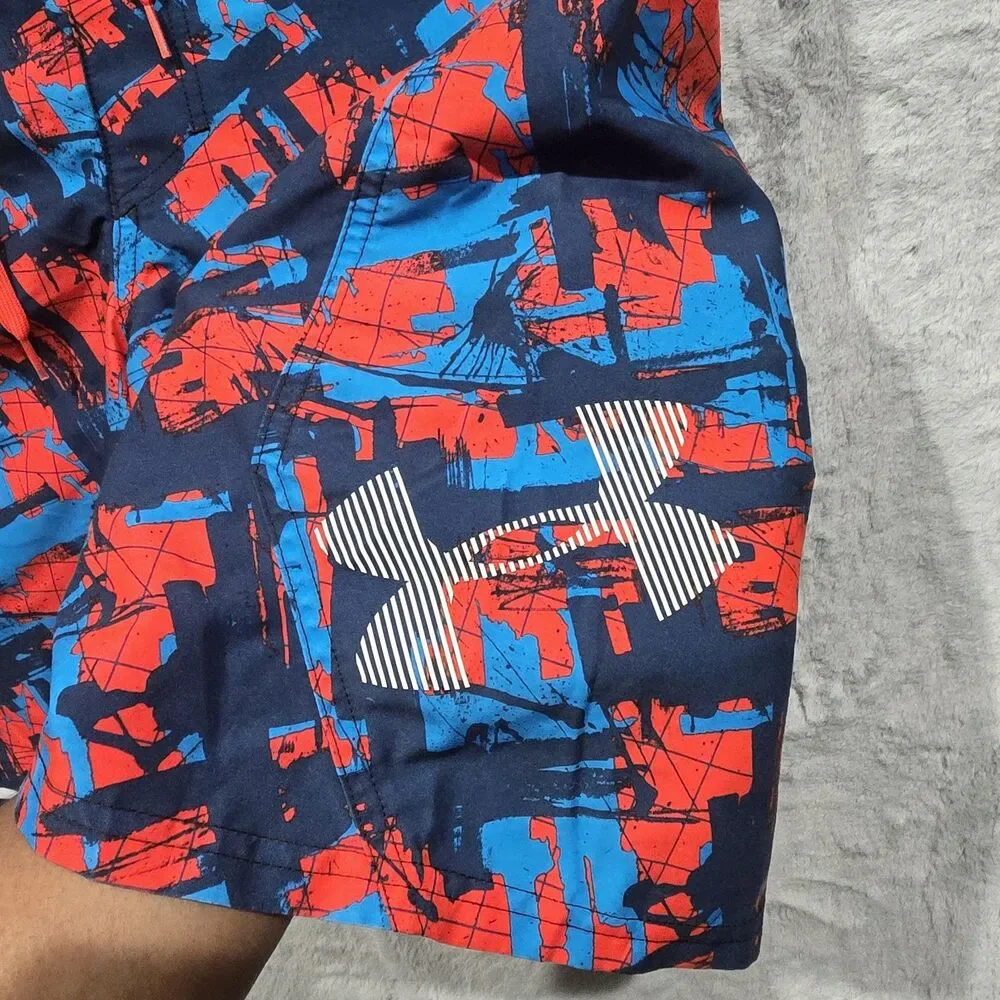 Men's UNDER ARMOUR 38 UA Storm Bergwind Multicolor Swim  Boardshorts Trunks.